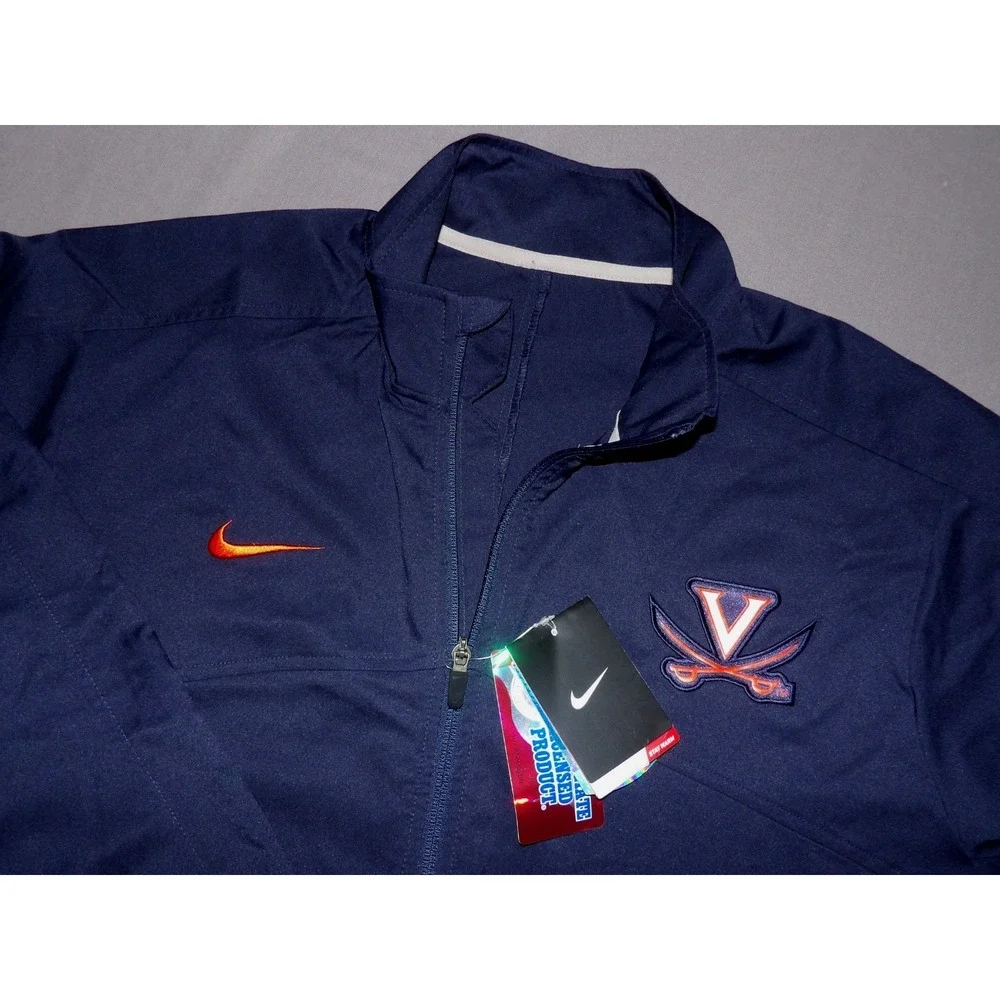 NEW! Nike Dri-Fit WARM Zip-Up Virginia Cavaliers Navy Blue Jacket Men's XL NWT!